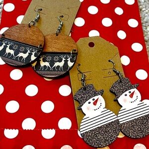 Holiday Earrings | Snowman Earrings | Dangle Earrings
